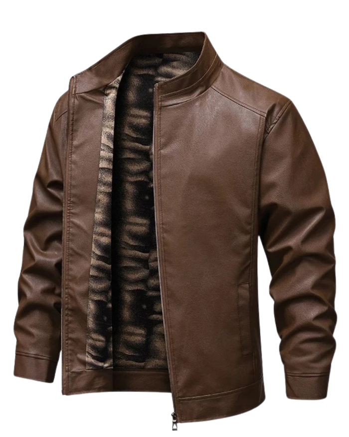 Men's Fleece Jacket, Vintage, Leather-Lined