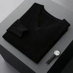 Wool Sweater with V-Neckline